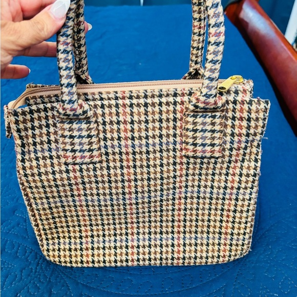 J. Crew Black and Brown Tote Bag with Structured Design - Picture 2 of 8